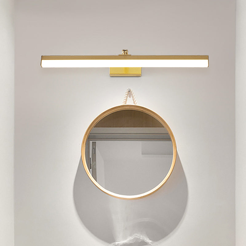 Lisslune | Brass extended wall-mounted lamp Simplicity LED metal mirror wall light fixture