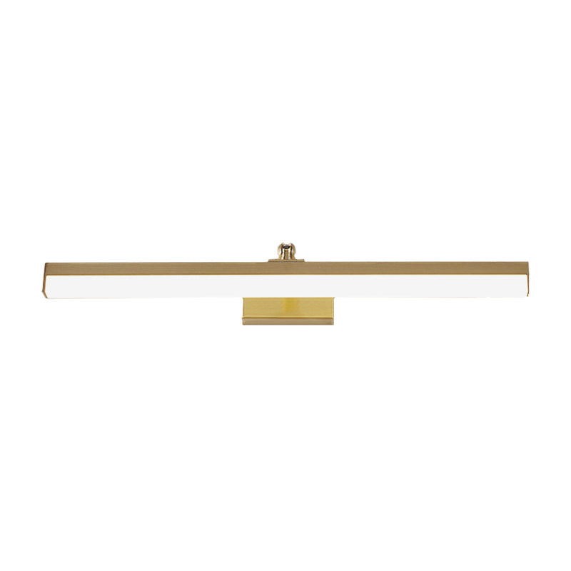 Lisslune | Brass extended wall-mounted lamp Simplicity LED metal mirror wall light fixture