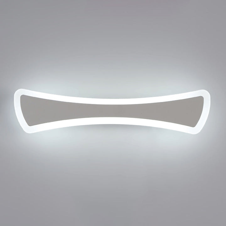Lisslune | Ultra-thin acrylic wash basin lamp contemporary LED silver wall light lighting for bathroom