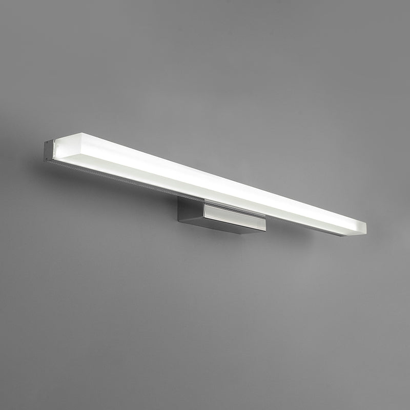 Lisslune | Extended Acrylic Vanity Lighting Modern Style LED Nickel Wall Light for Toilet