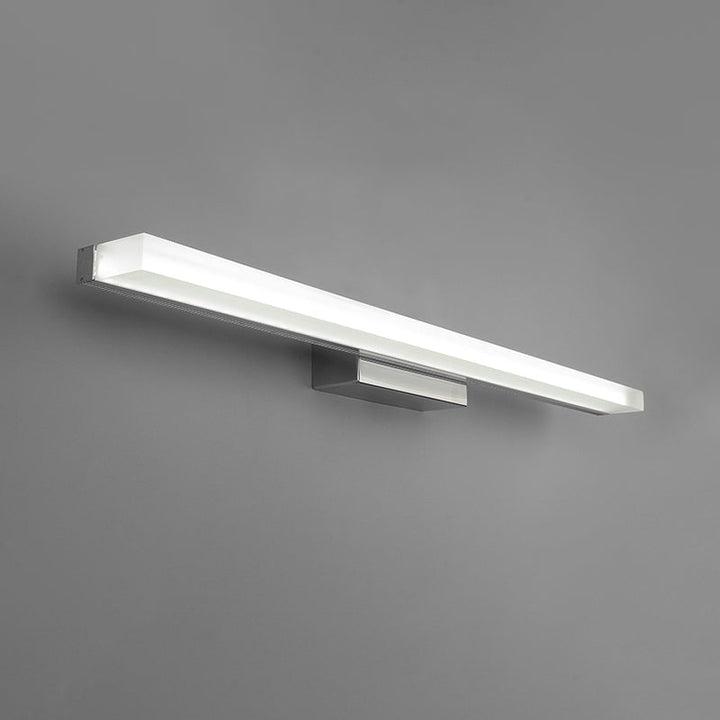 Lisslune | Extended Acrylic Vanity Lighting Modern Style LED Nickel Wall Light for Toilet