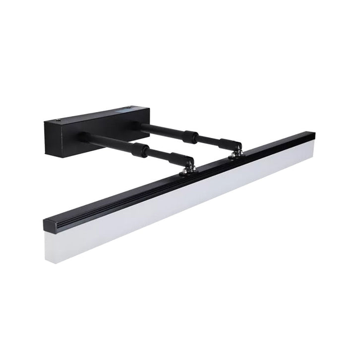 Lisslune | Simple 23.5"/27.5" L LED bar light black straight wall lighting ideas with acrylic shade in warm/white light