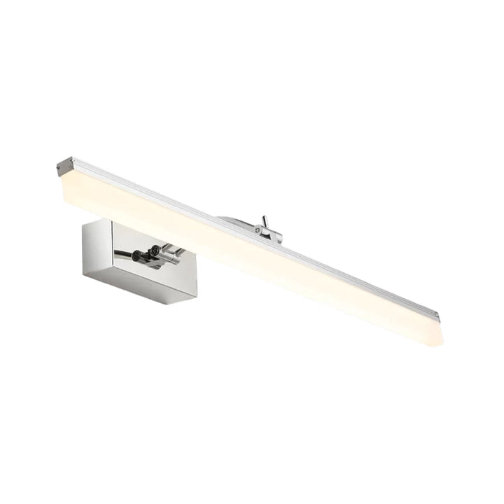 Lisslune | Acrylic Extended Wall Washbasin Light Contemporary LED Wall Lighting in Chrome, Warm/White Light