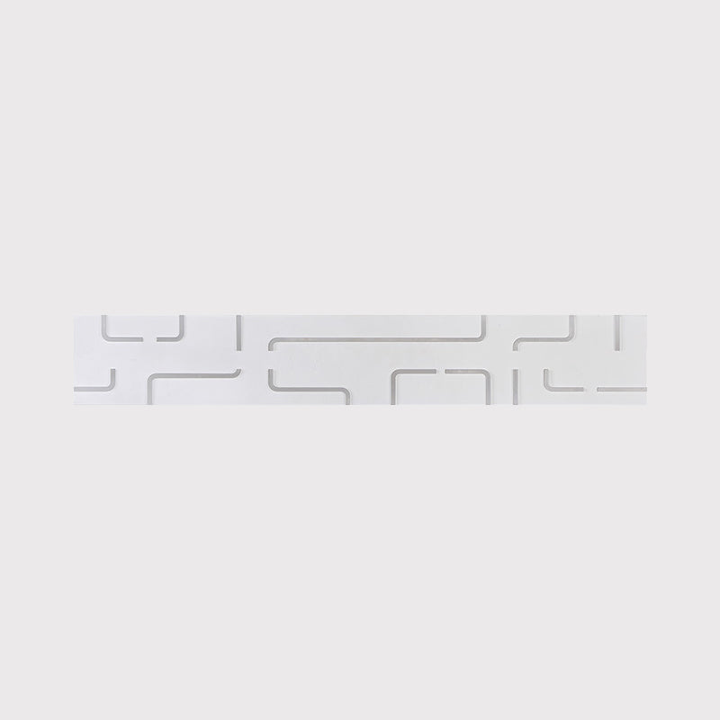 Lisslune | White etched rectangular wall light fixture Modern style LED acrylic wall-mounted vanity lamp in warm/white light