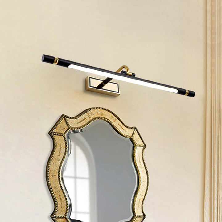 Lisslune | Contemporary Slim Wall Lamp Fixture Metal Bathroom LED Vanity Wall Light in Black