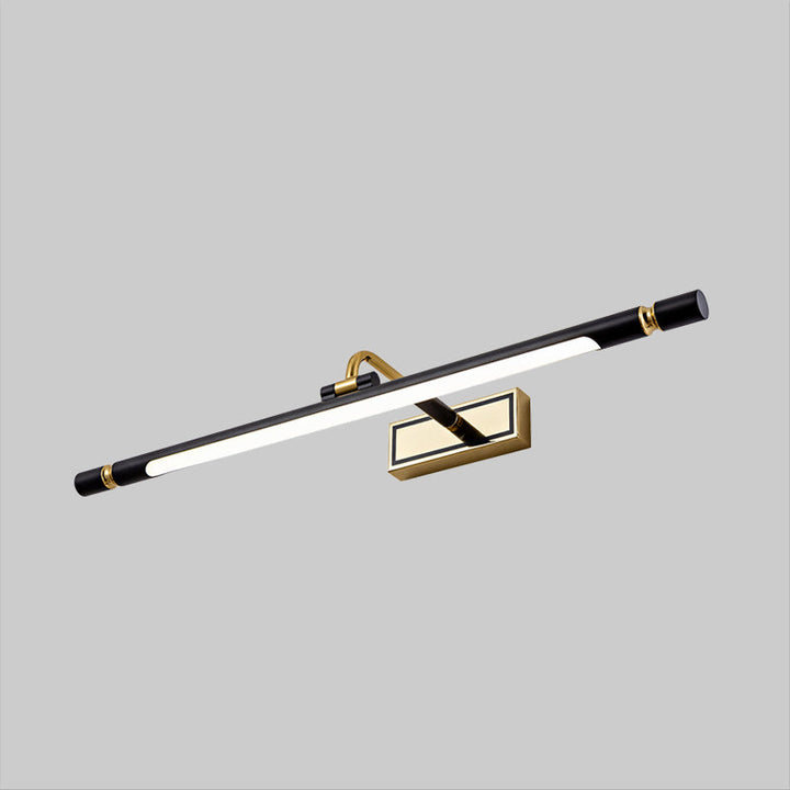 Lisslune | Contemporary Slim Wall Lamp Fixture Metal Bathroom LED Vanity Wall Light in Black