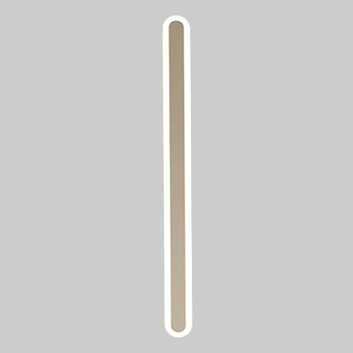 Lisslune | White elongated wall-mounted lamp Modernism LED acrylic wall light lighting in warm/white light