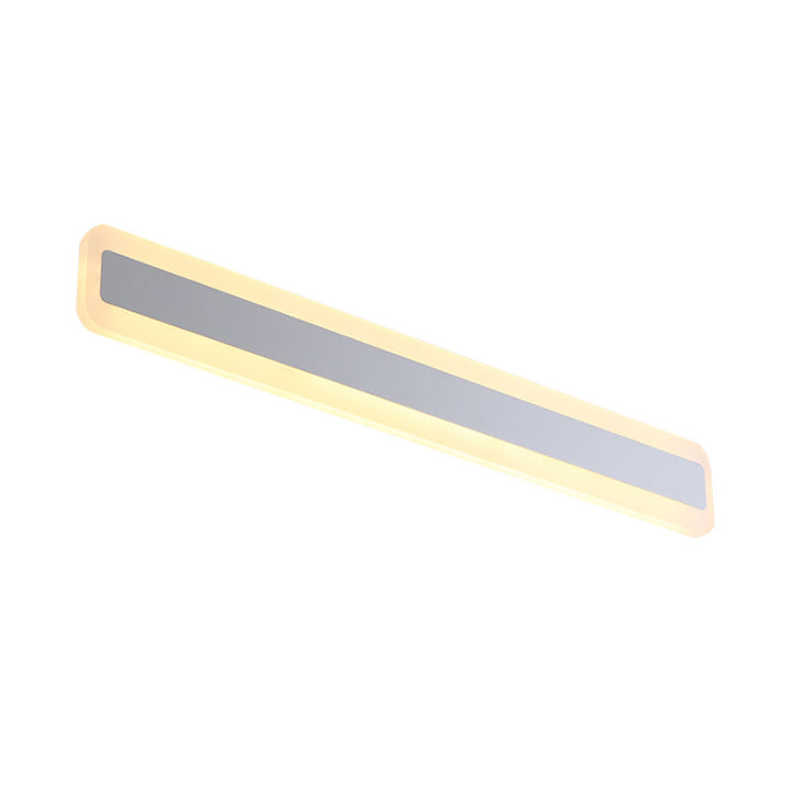 Lisslune | 16"/20.5" L LED Vanity Wall Lighting Modern Silver Vanity Light Fixture with Extended Metal Shade in Warm/White Light