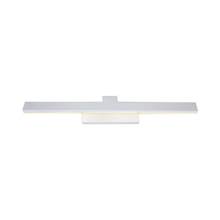 Lisslune | Simple LED Makeup Lighting Fixture White Streamlined Wall Lamp with Metal Shade in Warm/White Light, 17"/23" L
