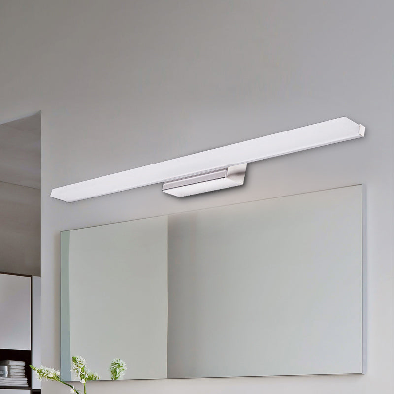 Lisslune | Linear Metallic Vanity Lighting Modernity LED White Wall Lamp in Warm/White Light