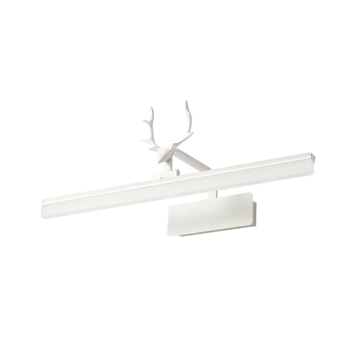 Lisslune | Rectangular Wall Light Modern Style Acrylic LED White Cosmetic Lighting with Warm/White Light and Metal Antler Design