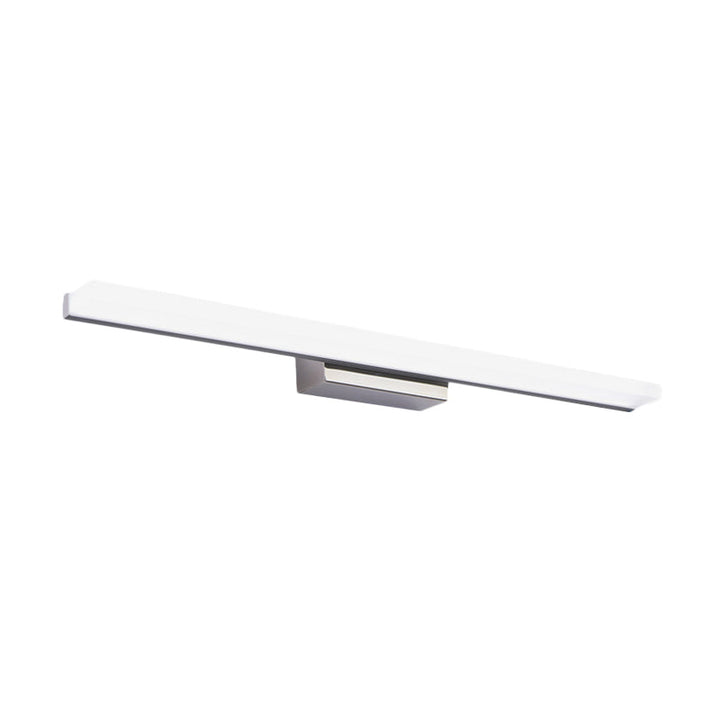 Lisslune | Linear Acrylic Makeup Mirror Light Simplicity LED Silver Wall-Mounted Lighting in Warm/White Light