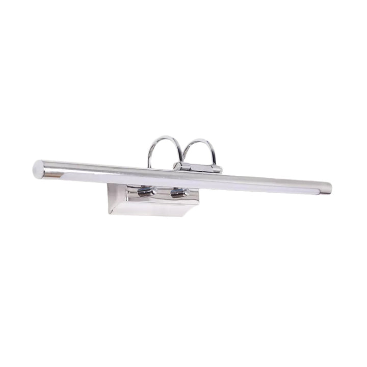 Lisslune | Slim Metal Wall Lamp Modernity LED Chrome Lighting Ideas with Double Arm in Warm/White Light for the Bathroom