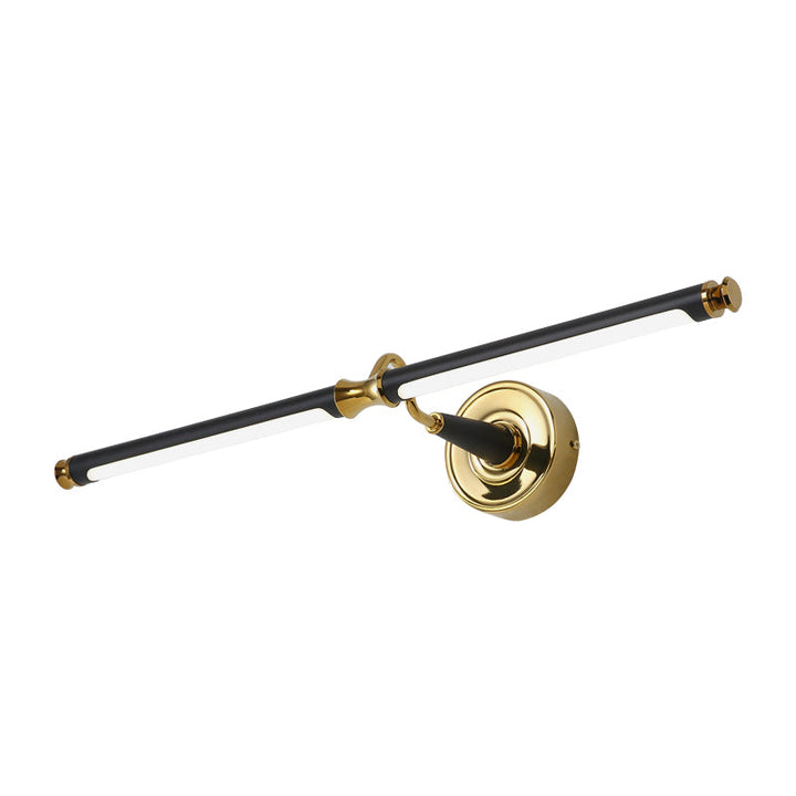 Lisslune | Metal Streamlined Wall Light Simplicity LED Mirror Light in Black