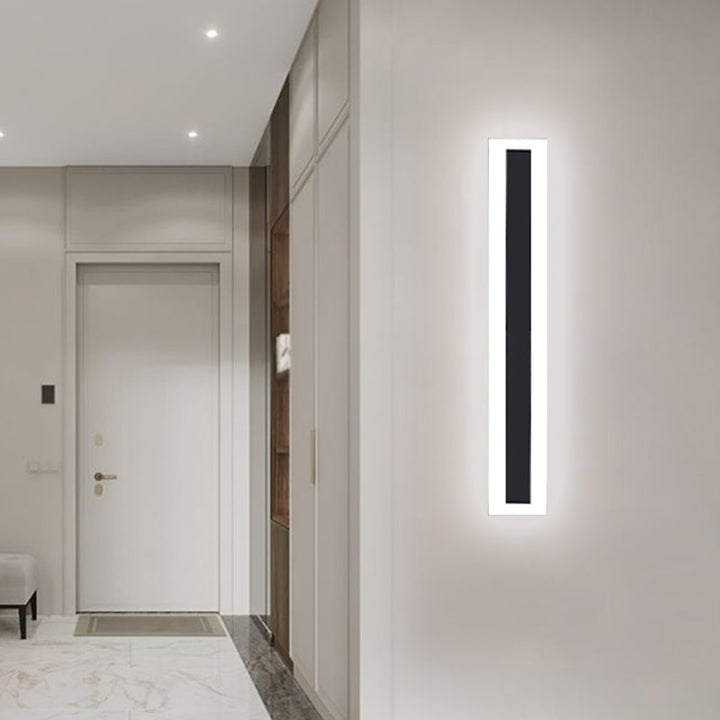 Skørter | Linear Wall Light Minimalism Metal LED Black Wall Mounted Lighting with Acrylic Shade