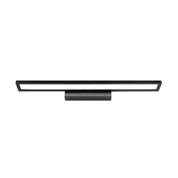 Lisslune | Modern Extended Vanity Lighting Ideas Metal LED Bathroom Wall Light in Black/Silver, 16"/23.5" L