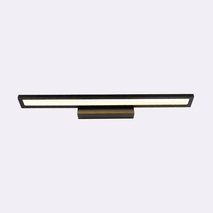 Lisslune | Modern Extended Vanity Lighting Ideas Metal LED Bathroom Wall Light in Black/Silver, 16"/23.5" L