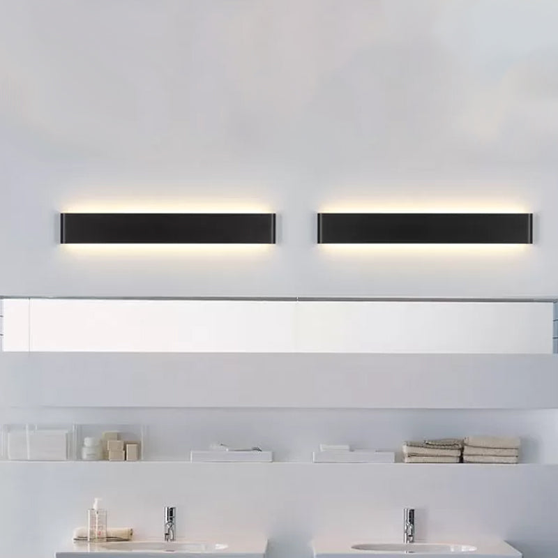 Lisslune | Large Space LED Wall Light Modernism Black/White Wall Light with Rectangular Metal Shade