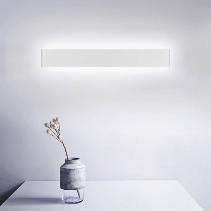 Lisslune | Large Space LED Wall Light Modernism Black/White Wall Light with Rectangular Metal Shade