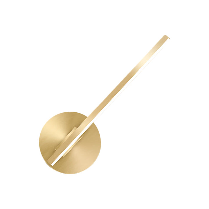 Lisslune | Gold Tube/Stick Wall Lighting Ideas Simple Aluminum LED Wall Lamp for Boys Nightstand