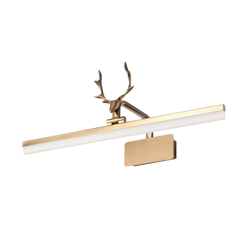 Lisslune | Tubular Wall Lighting Ideas Modernism Metal Gold Antler LED Lighting Fixture in Warm/White Light