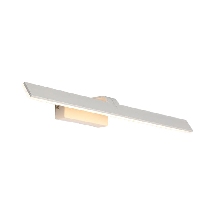 Lisslune | Rectangular Toilet Wall Lamp Sconce Metal LED Simple Vanity Lighting Fixture in White
