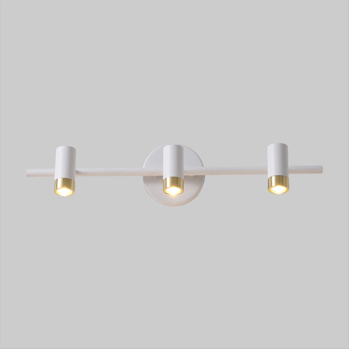 Lisslune | 3-Arm Wall Mounted Light Fixture Minimalism Metal 3 Heads Bathroom Mirror Light in White