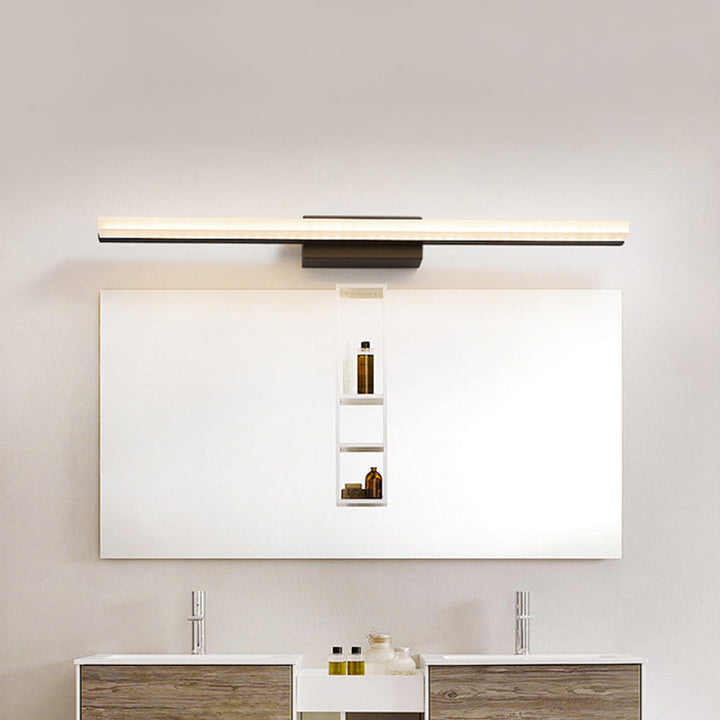 Lisslune | Acrylic Linear Wall Sconce Modernism LED Wall Lighting Fixture in Black, Warm/White Light
