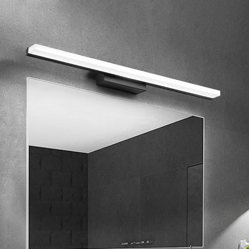 Lisslune | Acrylic Linear Wall Sconce Modernism LED Wall Lighting Fixture in Black, Warm/White Light