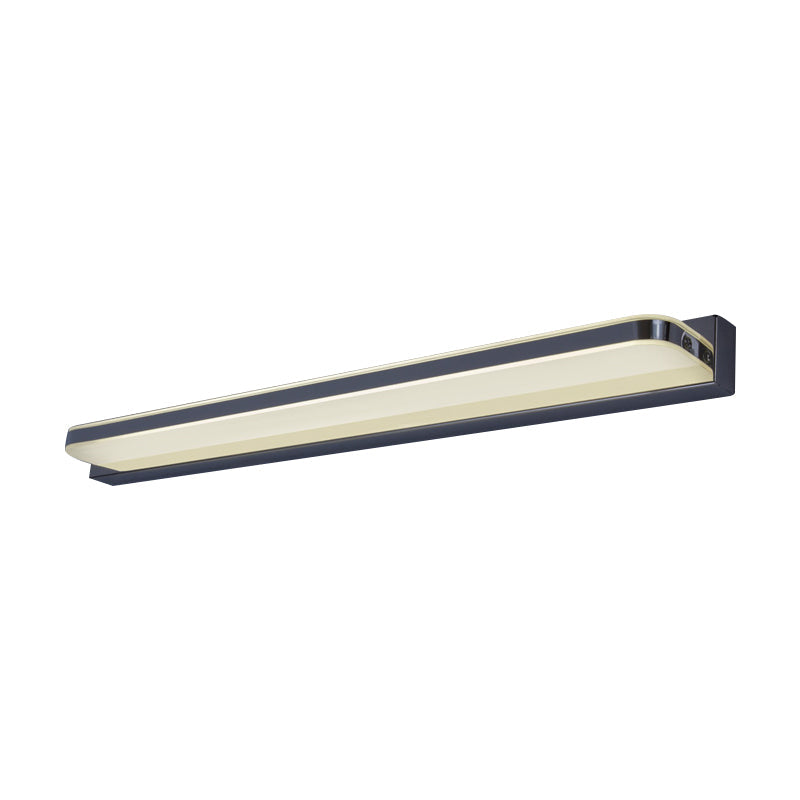 Lisslune | Modernism LED Wall Sconce Nickel Extended Wall Lighting with Stainless Steel Shade in Warm/White Light, 16"/19.5" L