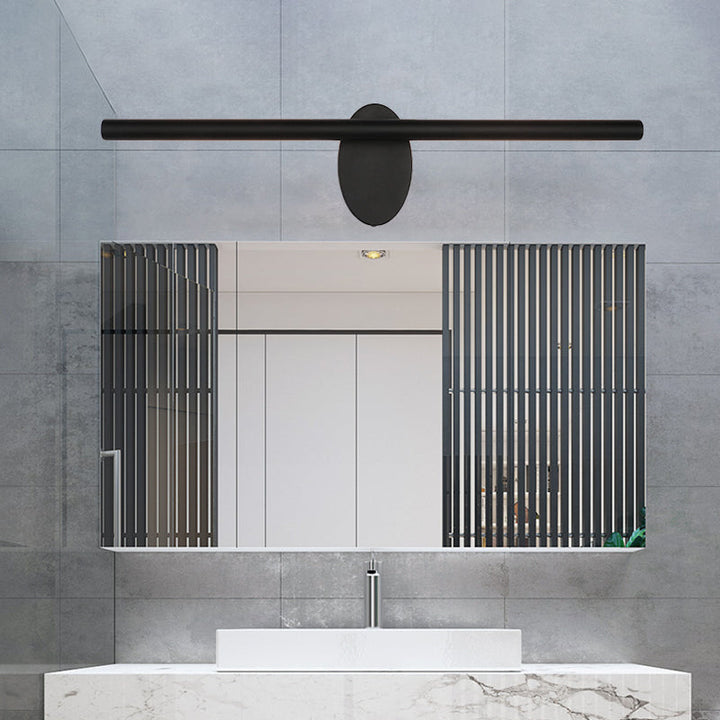 Lisslune | Metallic linear wall vanity light contemporary LED wall structure lighting in black for the room