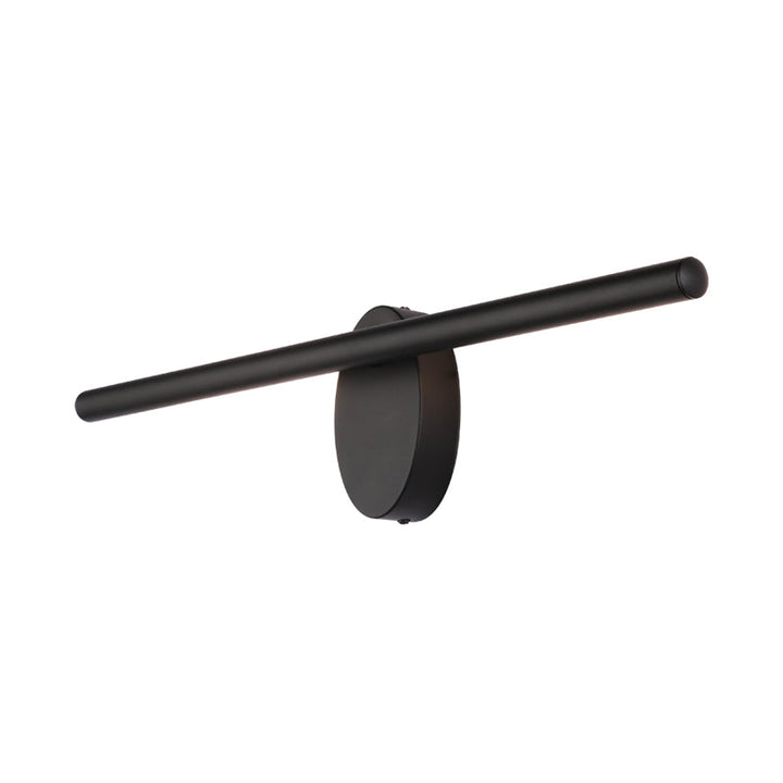 Lisslune | Metallic linear wall vanity light contemporary LED wall structure lighting in black for the room