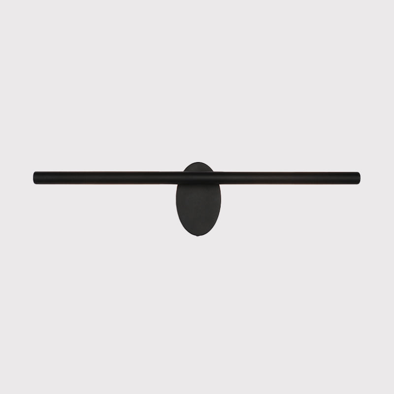 Lisslune | Metallic linear wall vanity light contemporary LED wall structure lighting in black for the room