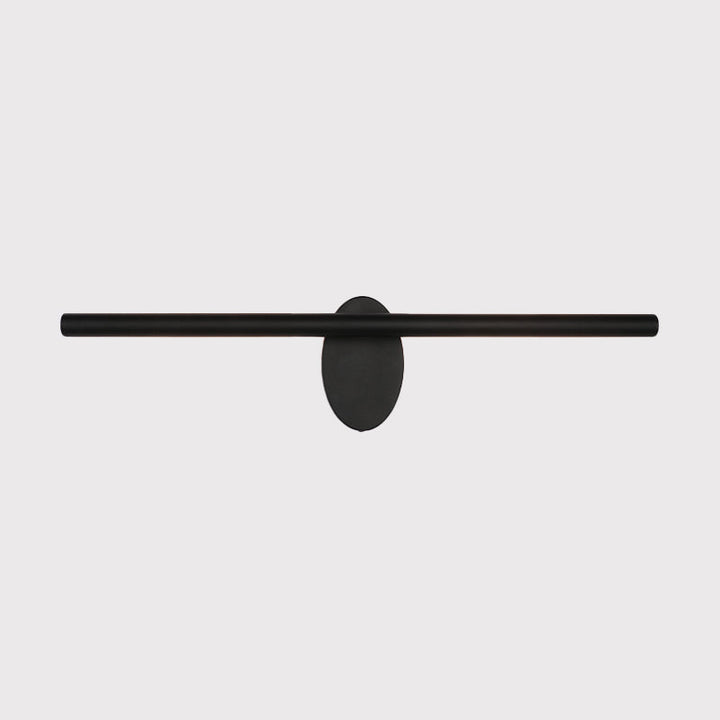 Lisslune | Metallic linear wall vanity light contemporary LED wall structure lighting in black for the room