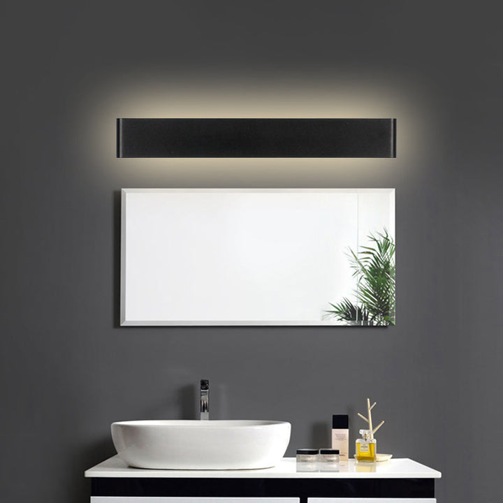 Lisslune | Modernism Rectangle Vanity Wall Light Black/White Aluminum LED Living Room Wall Mount Lamp in Warm/White Light
