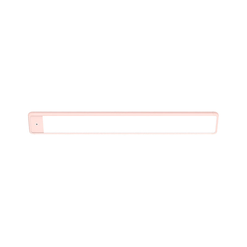 Lisslune | Plastic Extended Vanity Lighting Fixture Modern Style LED Pink Wall Light Wall Lamp for Bedroom