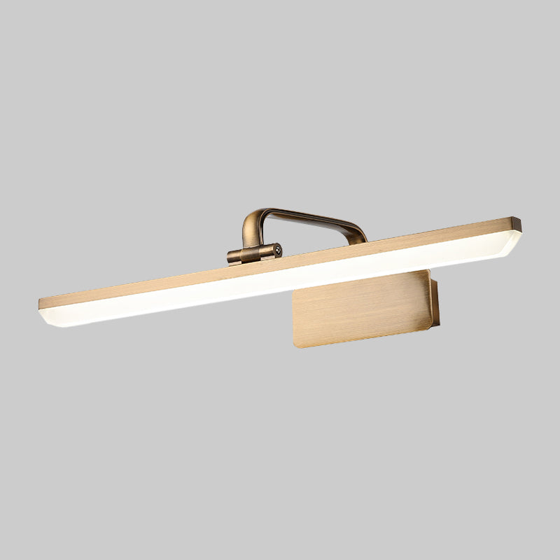 Lisslune | Contemporary LED wall mirror lighting with acrylic shade, chrome wall lighting idea