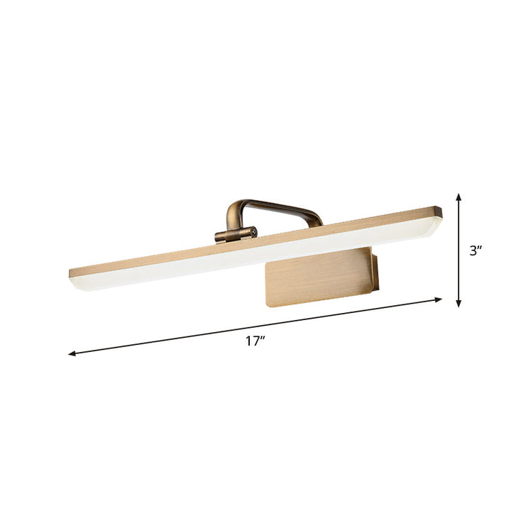 Lisslune | Contemporary LED wall mirror lighting with acrylic shade, chrome wall lighting idea