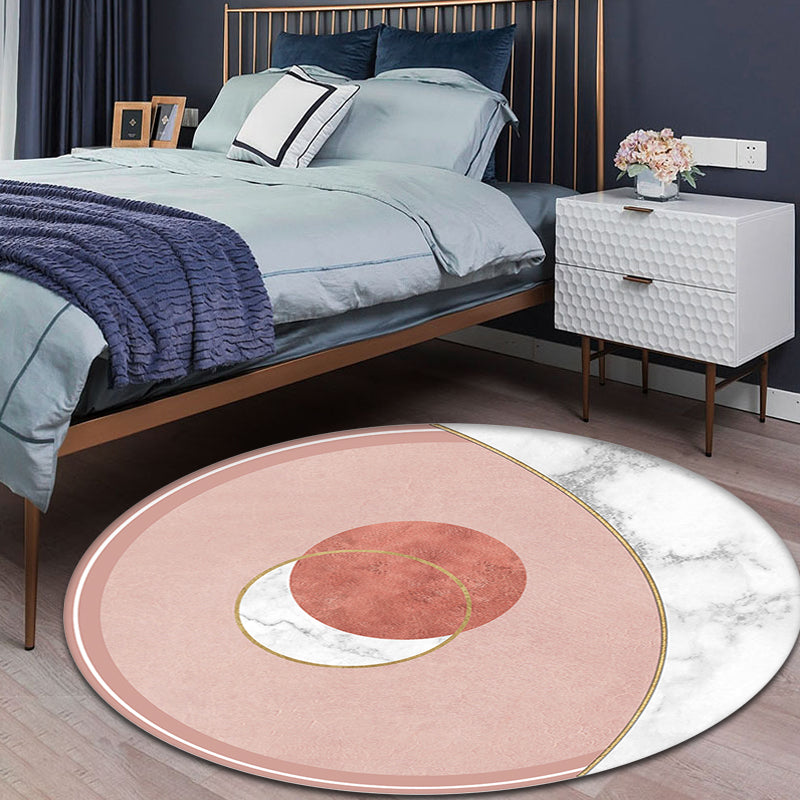 Lisslune | Cameo Brown Modern Carpet Polypropylene Geometric Pattern Rug Pet Friendly Washable Non-Slip Carpet for Living Room