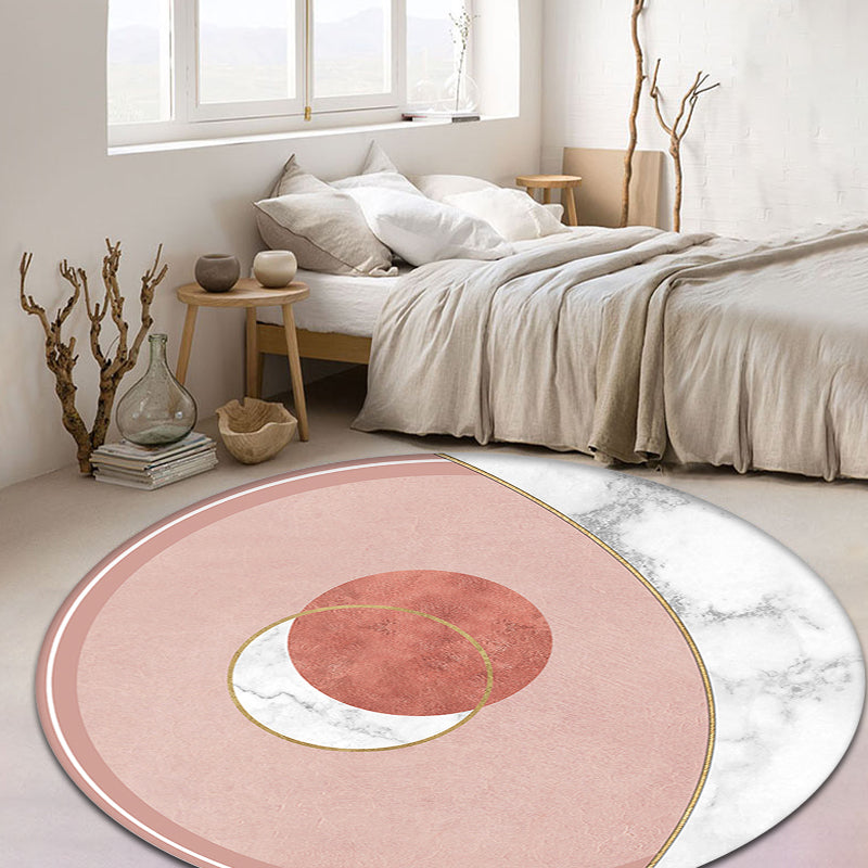 Lisslune | Cameo Brown Modern Carpet Polypropylene Geometric Pattern Rug Pet Friendly Washable Non-Slip Carpet for Living Room