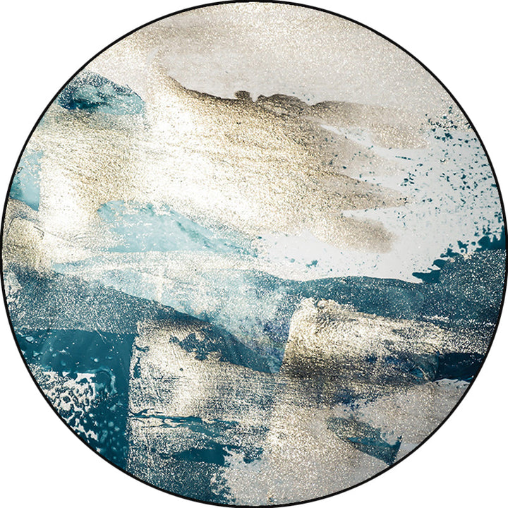 Lisslune | Blue industrial carpet polyester abstract star pattern carpet pet-friendly washable non-slip carpet for the bedroom