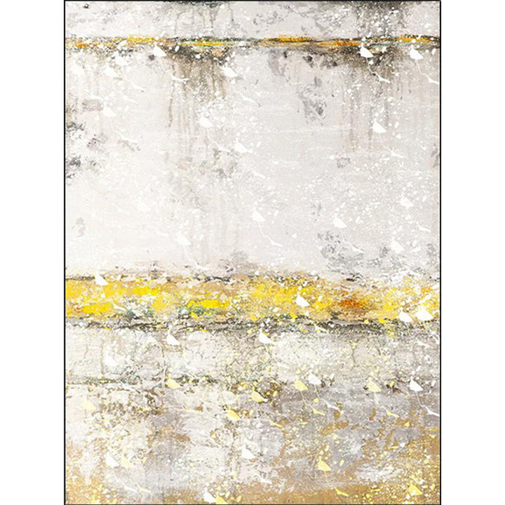 Lisslune | Stylish Gold Modern Rug Synthetic Abstract Rug Non-Slip Pet-Friendly Washable Rug for the Living Room