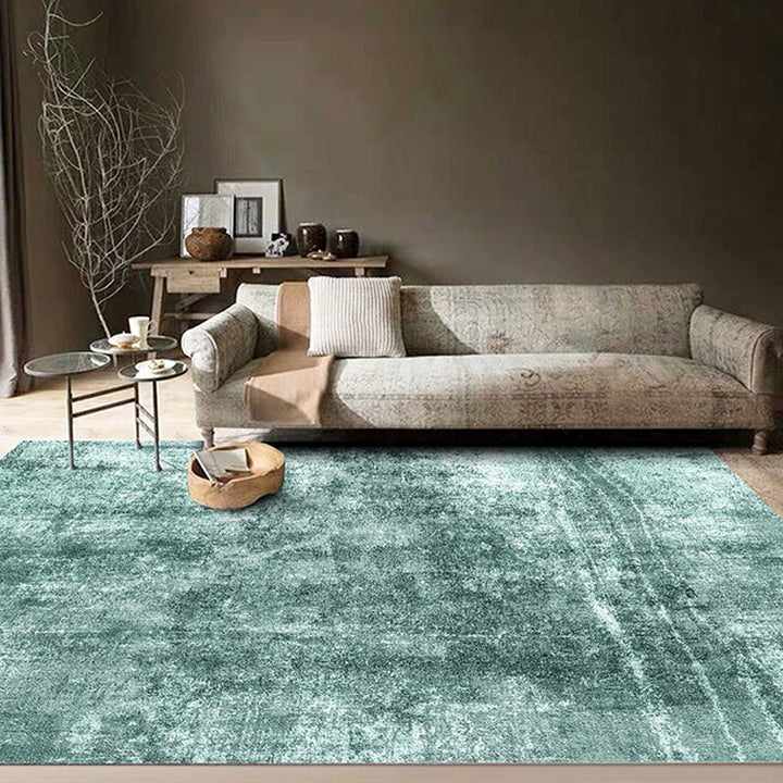 Lisslune | Bedroom Rug Shabby Chic abstract pattern rug Polyester machine washable non-slip back rug