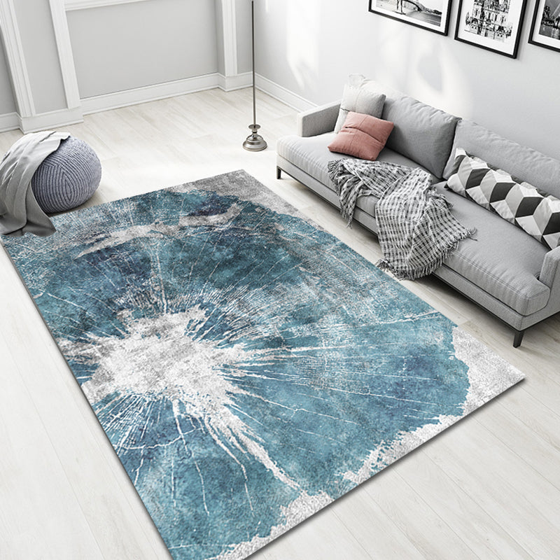 Lisslune | Bedroom Rug Shabby Chic abstract pattern rug Polyester machine washable non-slip back rug