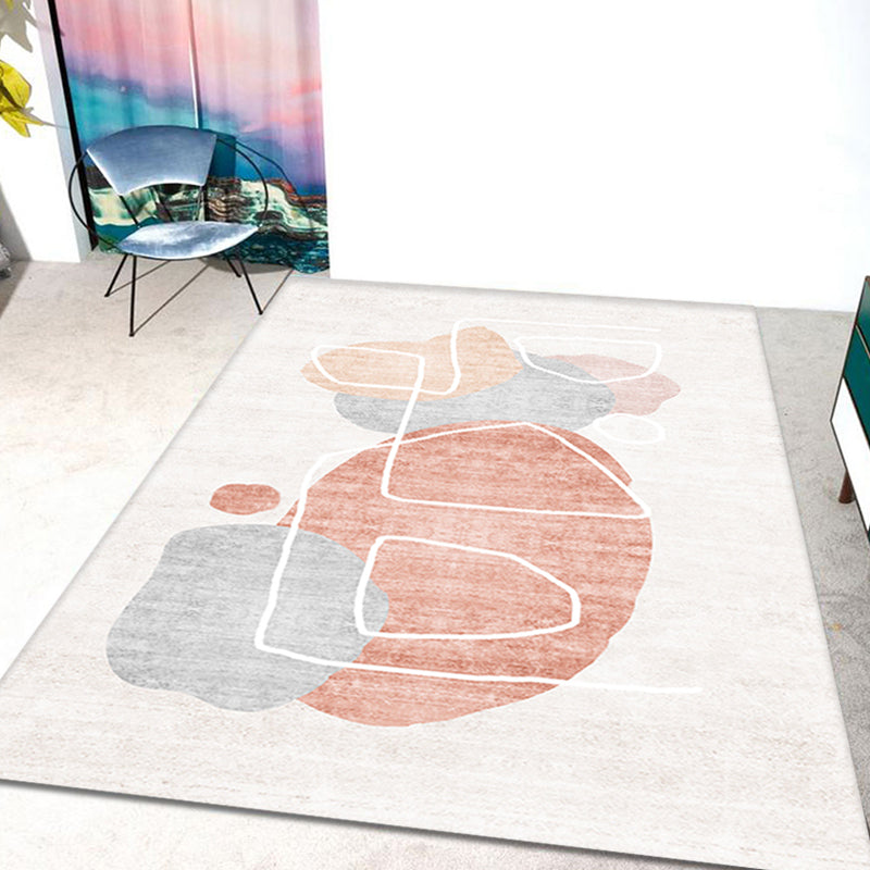 Lisslune | Novelty Home Rug Multi Colors Abstract Carpet Polyester Washable Anti-slip Pet Friendly Rug
