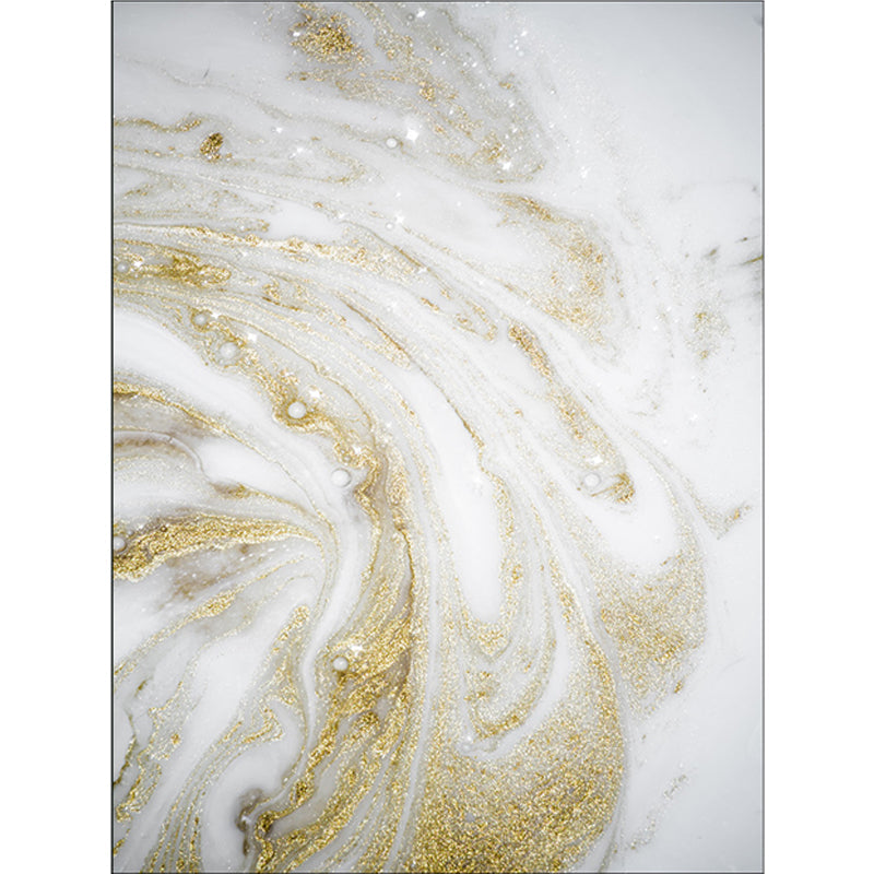 Lisslune | Unique Abstract Area Rug Gold New Rug Polypropylene Pet Friendly Washable Non-Slip Area Rug for Home