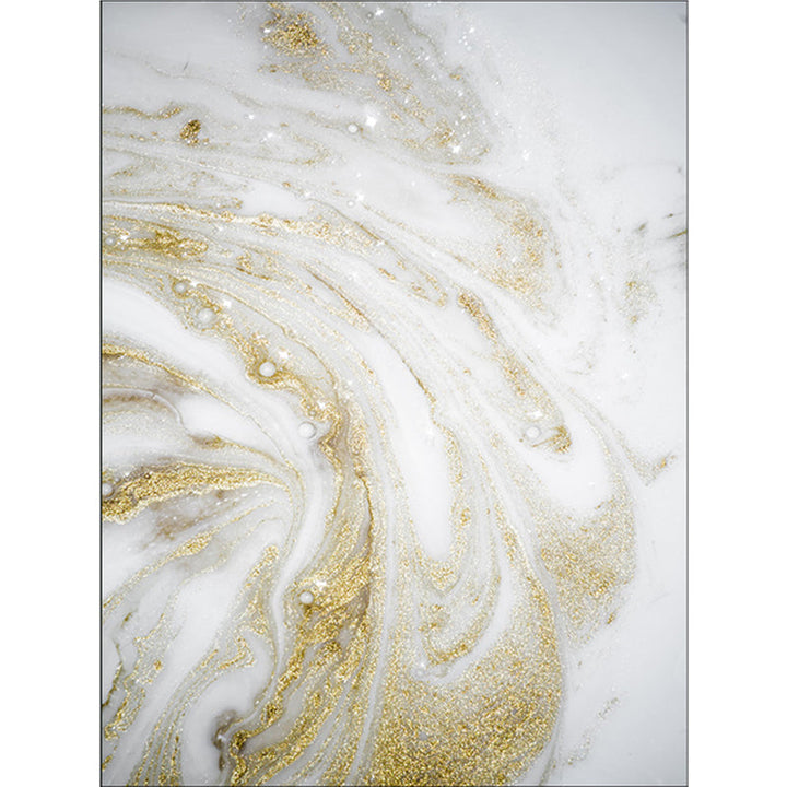 Lisslune | Unique Abstract Area Rug Gold New Rug Polypropylene Pet Friendly Washable Non-Slip Area Rug for Home