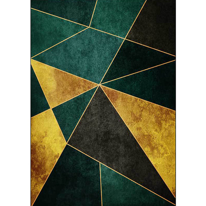 Lisslune | Groener Nordic Area Rug Synthetic Geometric Pattern Rug Pet Friendly Washable Non-Slip Area Rug for Living Room