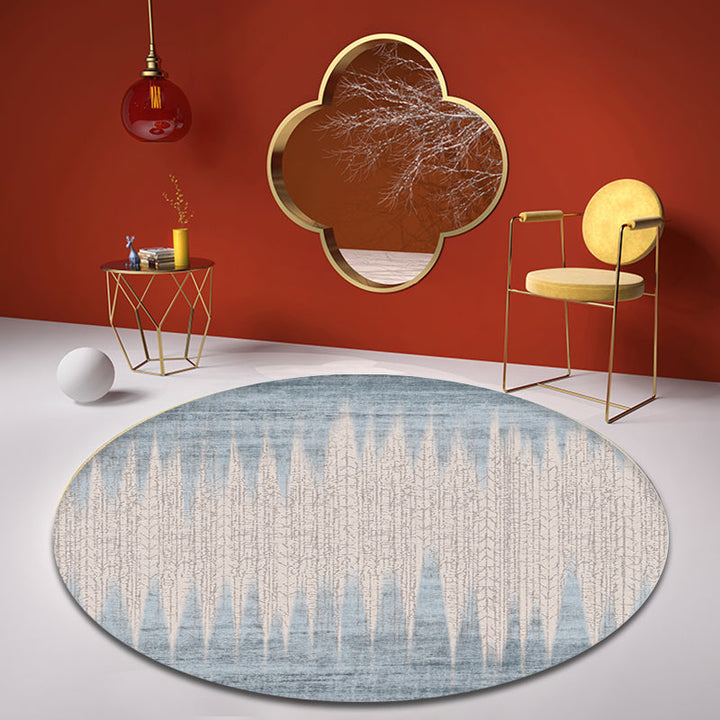 Lisslune | Contemporary Bedroom Carpet Multicolor Abstract Rug Synthetic Washable Non-Slip Pet-Friendly Indoor Rug