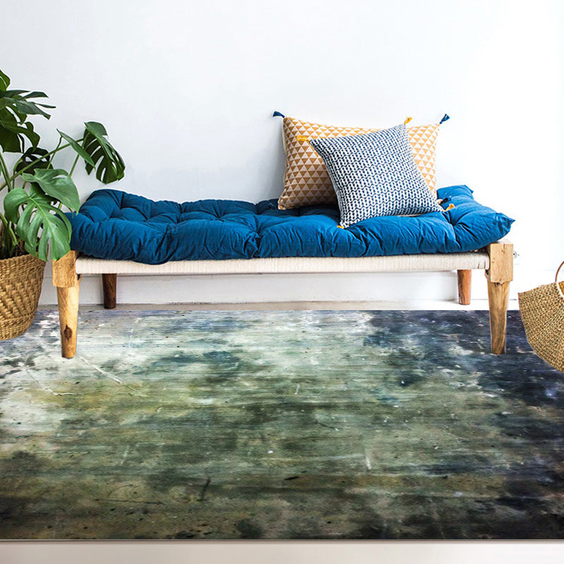 Lisslune | Dark Grey Industrial Carpet Polyester Abstract Pattern Carpet Pet Friendly Non-Slip Washable Rug for Living Room